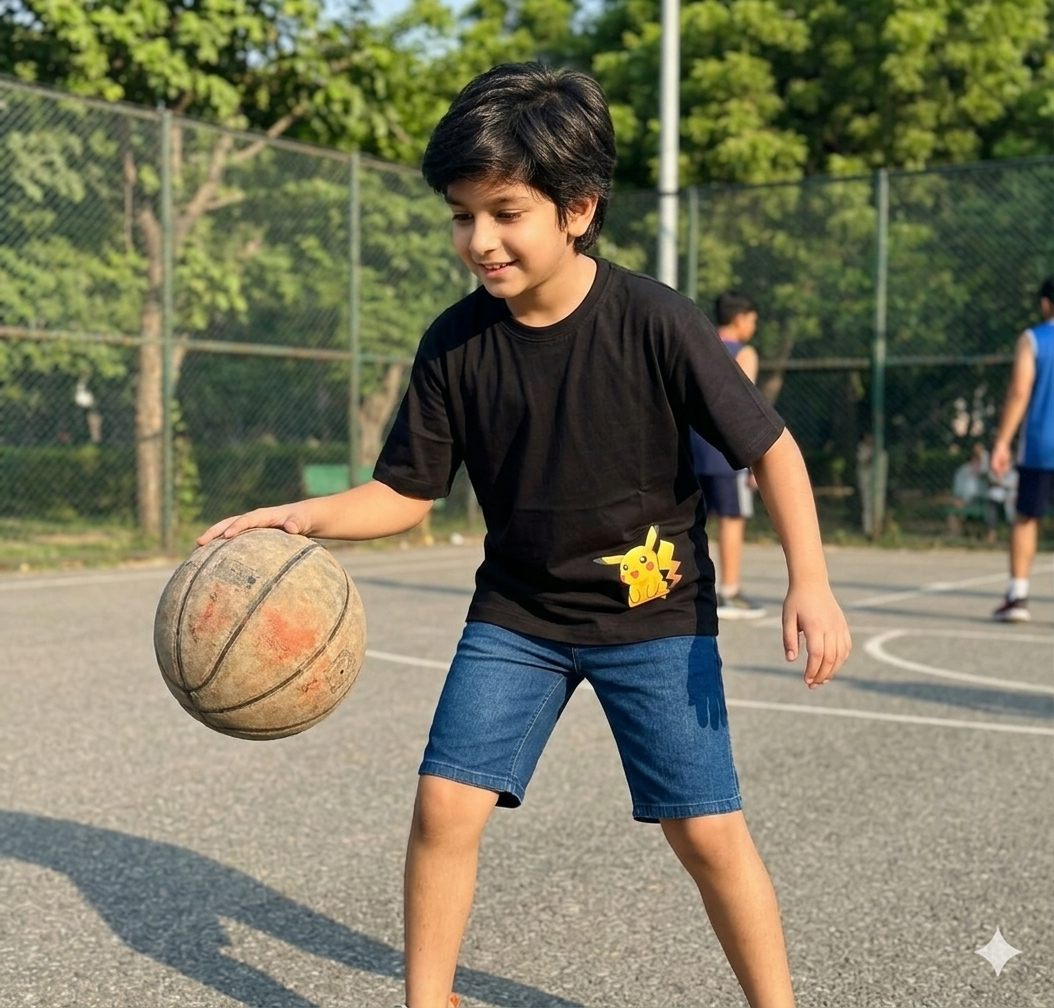 Boxy Fit Black Co-ord set for Boys - Image 3