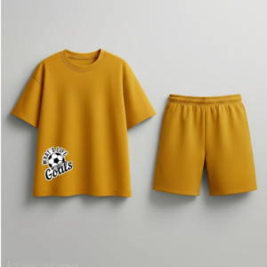 Boxy Fit Mustard Co-ord set for Boys