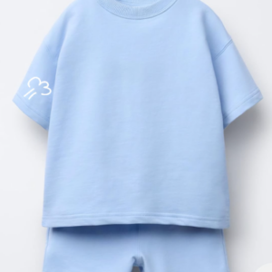 Boxy Fit Sky Blue Co-ord set for Boys