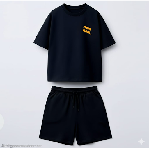 Boxy Fit Black Co-ord set for Boys