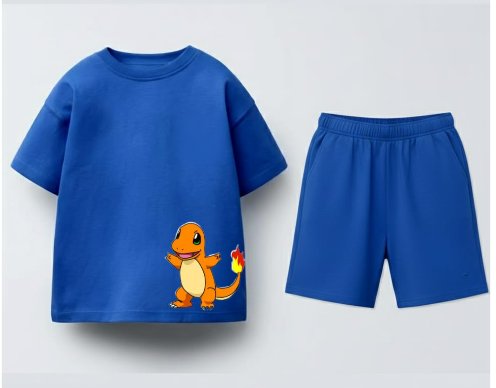 Boxy Fit Royal Blue Co-ord set for Boys
