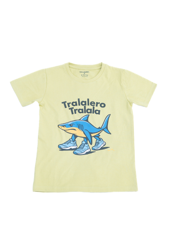 Regular Fit Light Yellow T-shirt for Boys