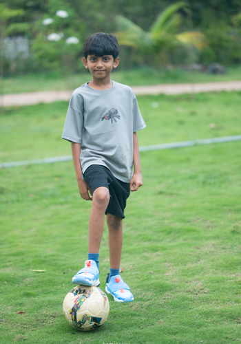 Regular Fit Opal Gray T-shirt for Boys - Image 3