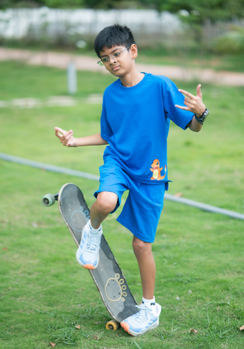Boxy Fit Royal Blue Co-ord set for Boys - Image 2