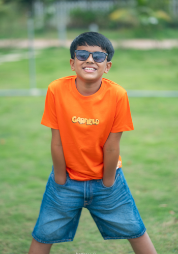 Regular Fit Dark Orange T-shirt for Boys - Image 3