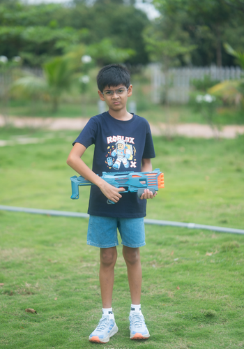 Regular Fit Navy Blue T-shirt for Boys - Image 3