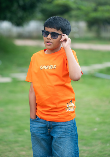 Regular Fit Dark Orange T-shirt for Boys - Image 2